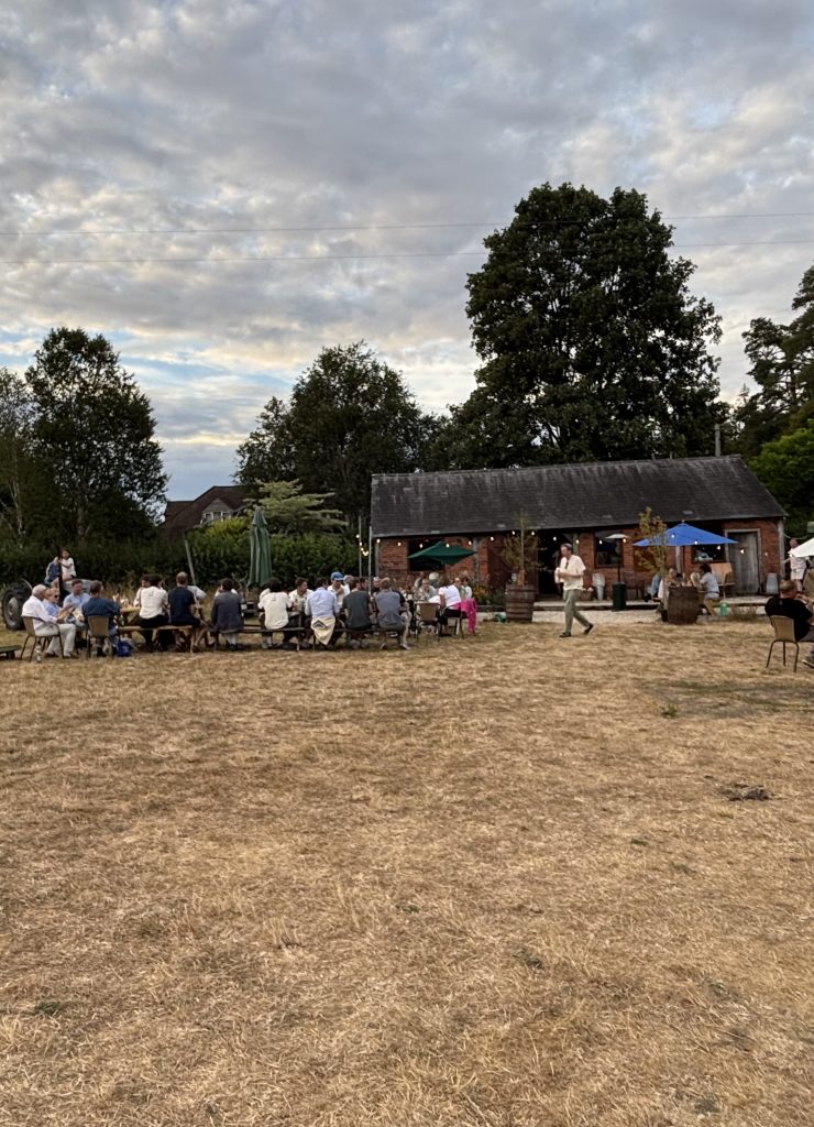 IMG_0827 Post Cricket match drinks at The Wine Farm, Stonor, Henley-on-Thames - V&A Cricket Club