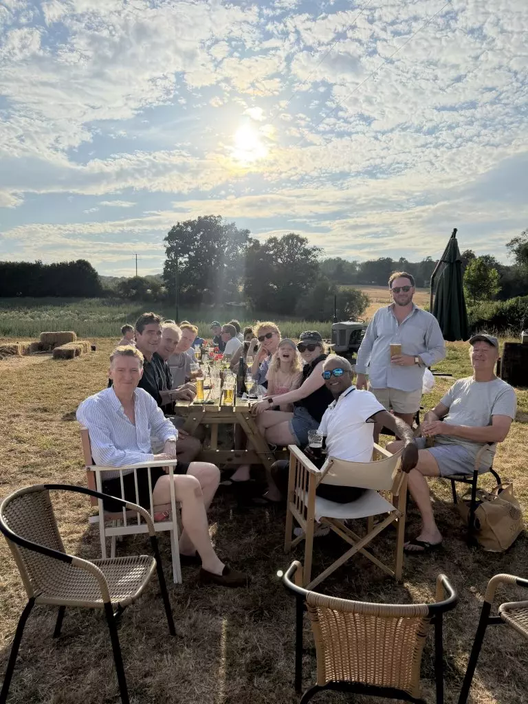 IMG_6315 Post Cricket match drinks at The Wine Farm, Stonor, Henley-on-Thames - V&A Cricket Club